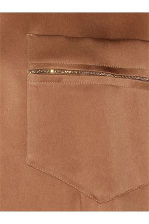 Brown ever satin blouse FABIANA FILIPPI | TPD266F283L7801268